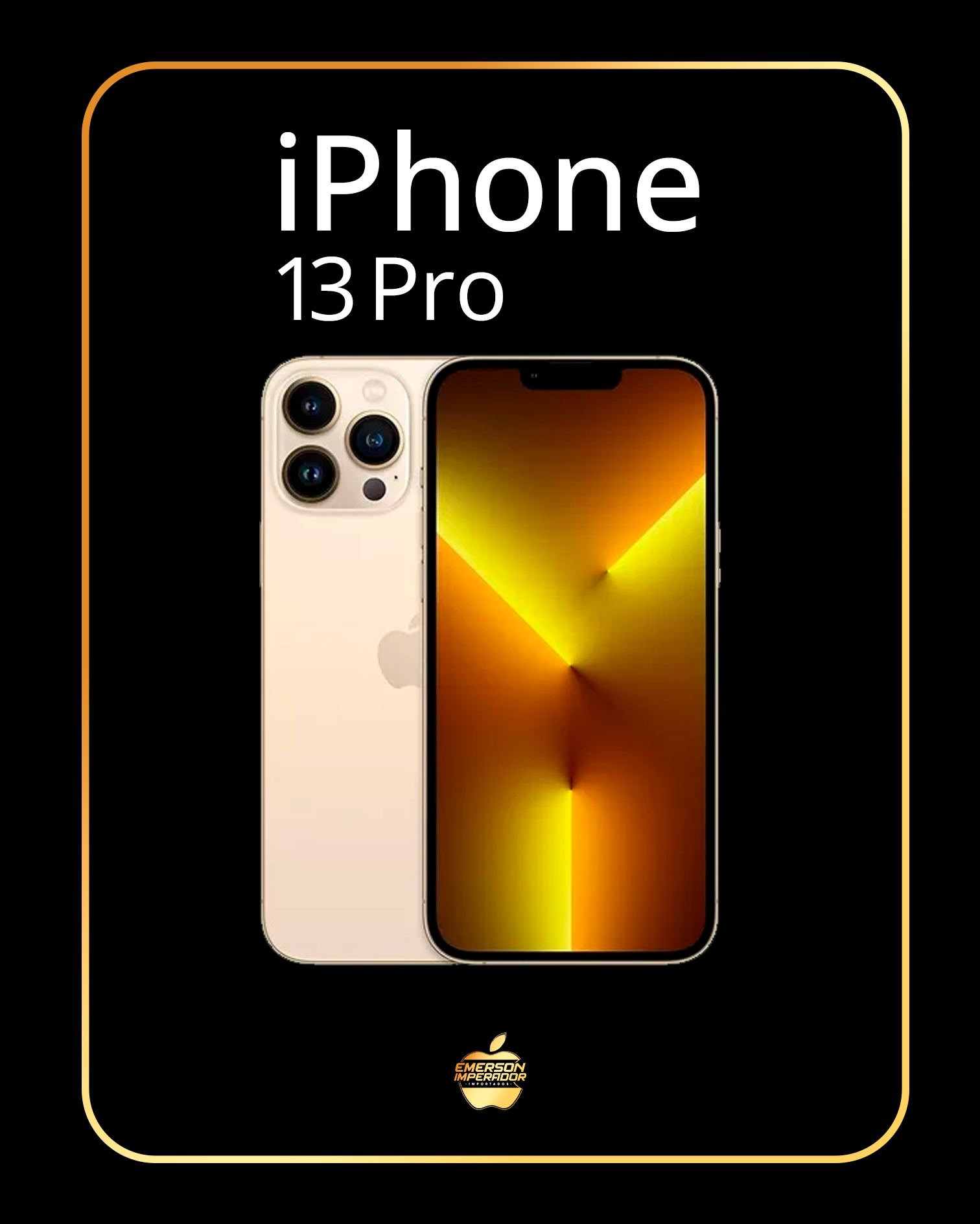 13 pro dourado