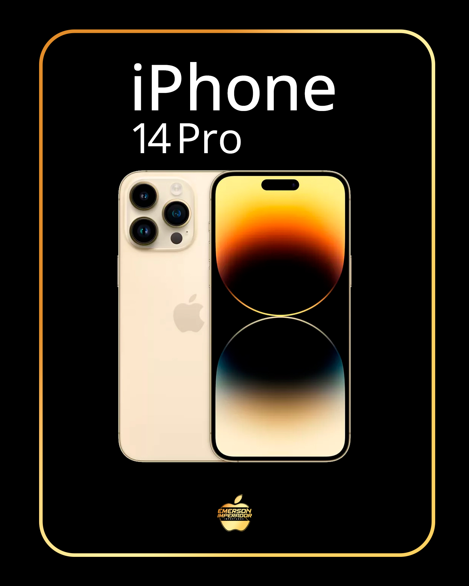 14 pro dourado